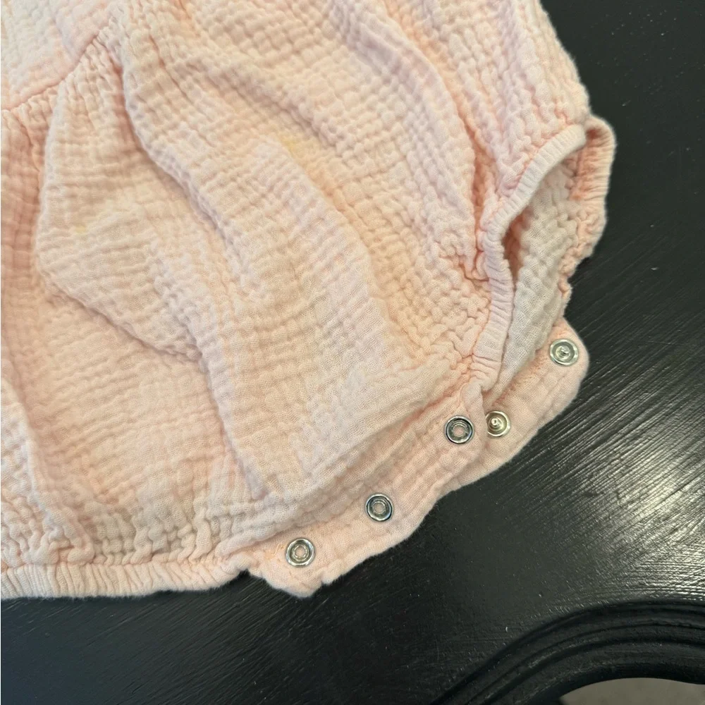 Pink Ruffled Baby Romper - Picture 3 of 5
